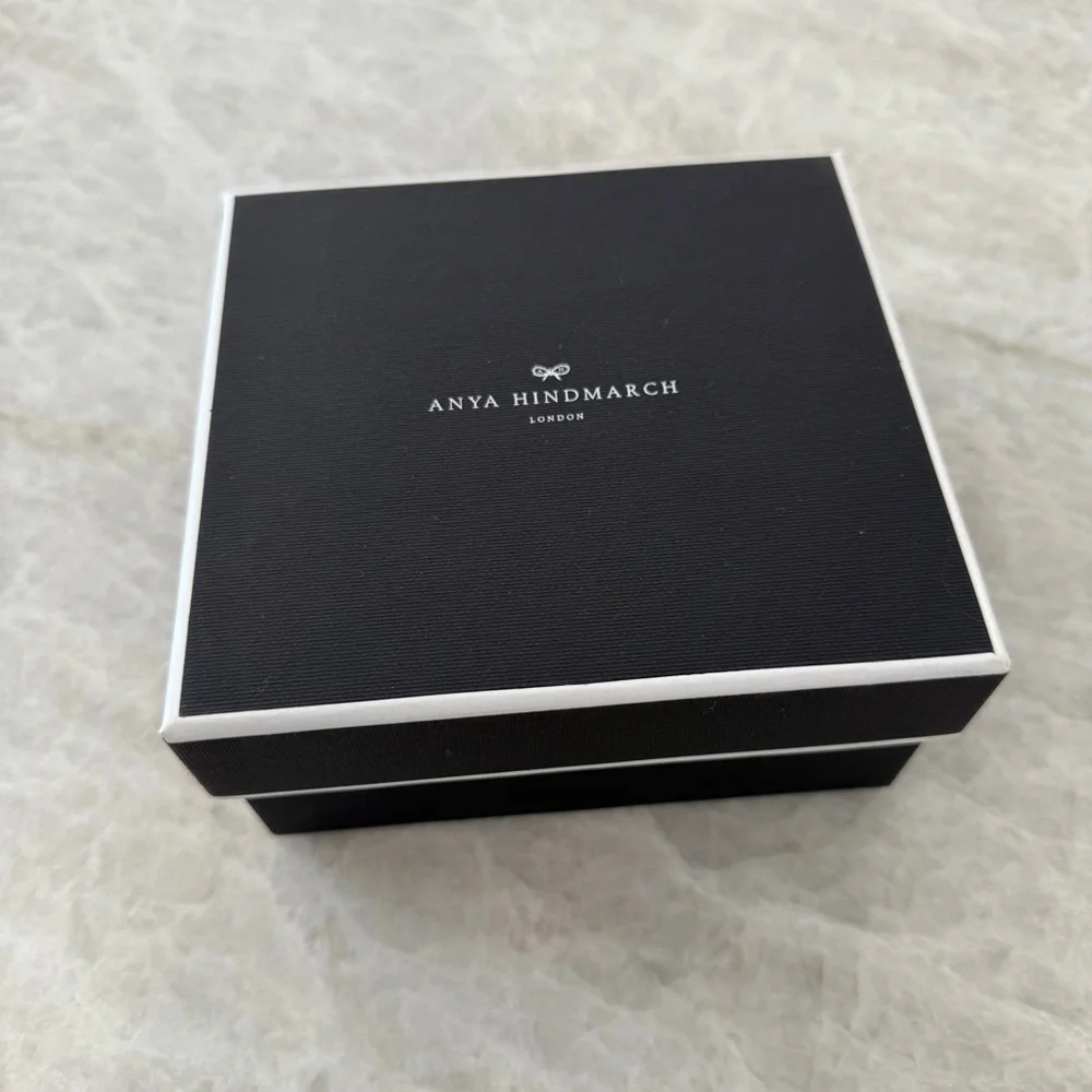 Anya Hindmarch Brands Ad Vil Coin Purse Bag Charm Keychain - Picture 4 of 10